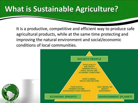 Sustainable agriculture initiatives in a community