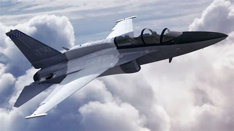 TA 50 Fighter Jet in Flight