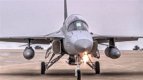 TA 50 Fighter Jet Takeoff