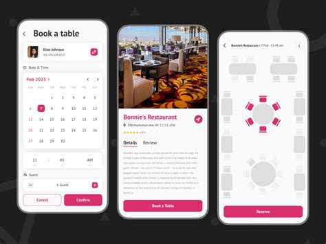 Description of Table Booking App