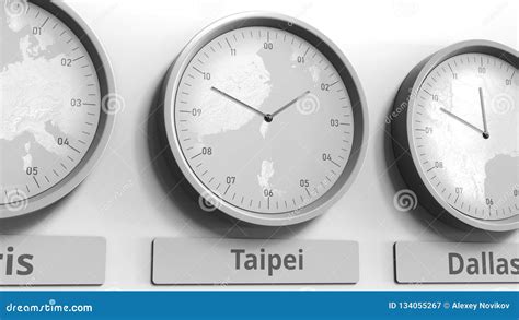 Taiwan Time Difference Clocks