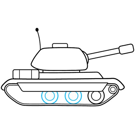 Tank drawing with bright colors