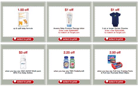 Target Printable Coupons for Baby