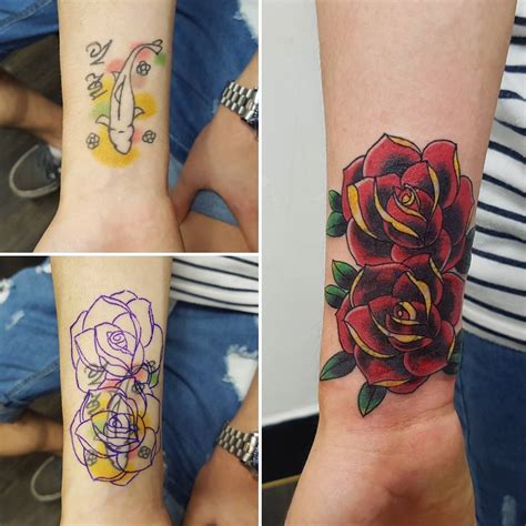 Tattoo cover up ideas for colorful tattoos