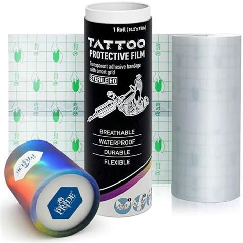 Tattoo healing wrap materials