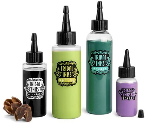 Tattoo ink bottles