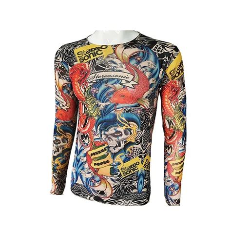 Tattoo Long Sleeve Shirt Design Elements