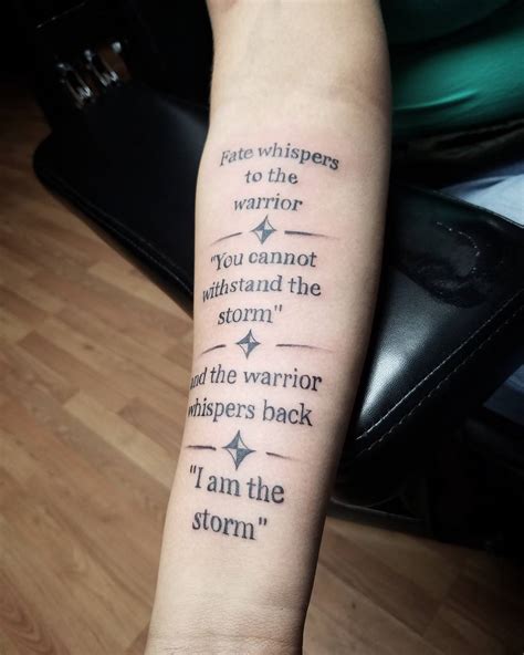 Tattoo quote inspiration from literature