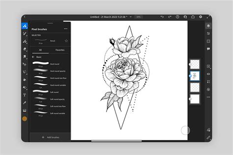 Tattoo stencil software for creating designs