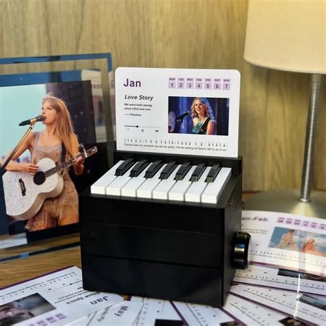 Taylor Swift Piano Calendar 1