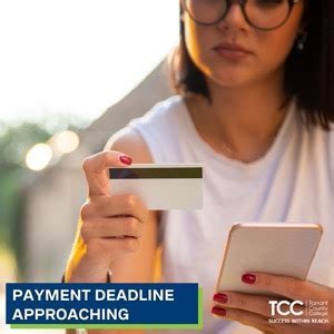 TCCD Payment Deadlines