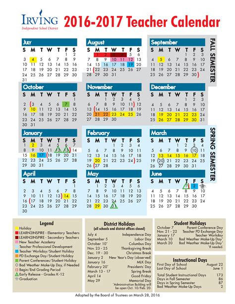 Teaching Calendars