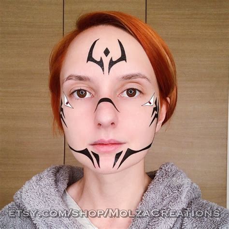 Temporary face tattoo beauty