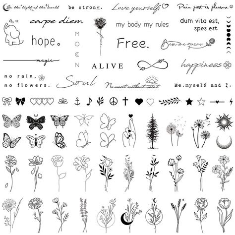 Temporary tattoo design inspiration