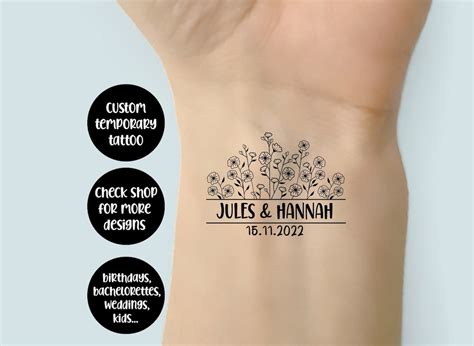 Temporary Tattoos for Weddings