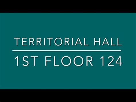 Territorial Hall Events