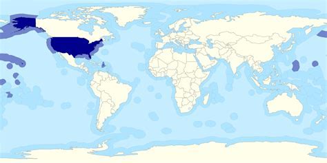 Map of U.S. territorial waters