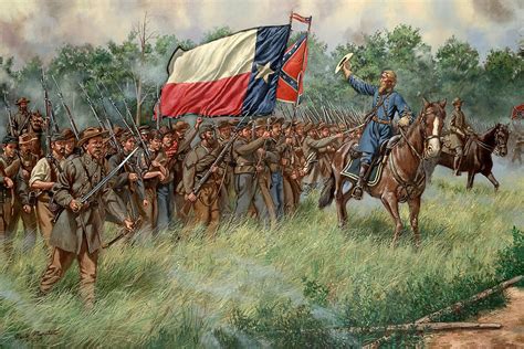 The Texas Brigade in battle