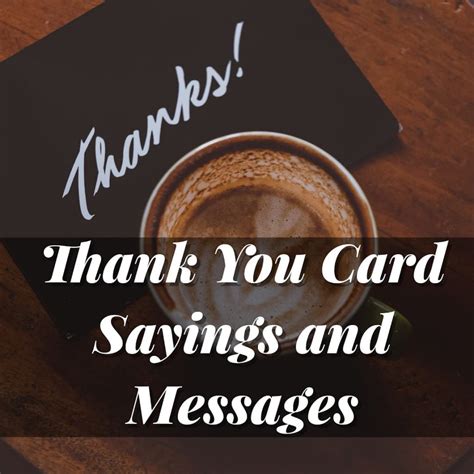 Thank You Card Phrases