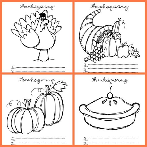 Thanksgiving Coloring Activities for Toddlers