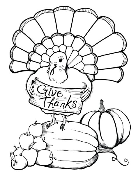 Thanksgiving Coloring Sheets for Printable