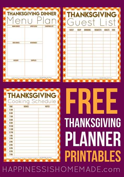 Thanksgiving Planning