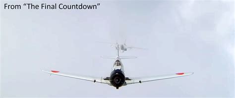 Zero Fighter Plane in The Final Countdown