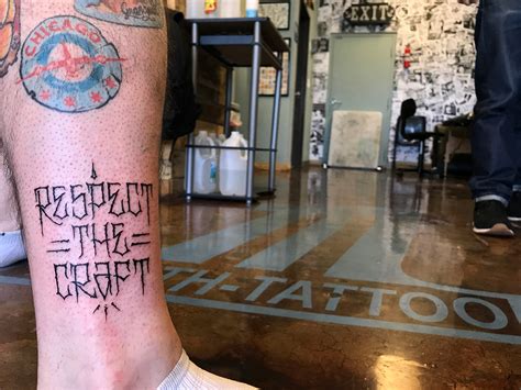 the process of getting a one truth tattoo