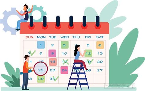 Themed Calendar Cliparts