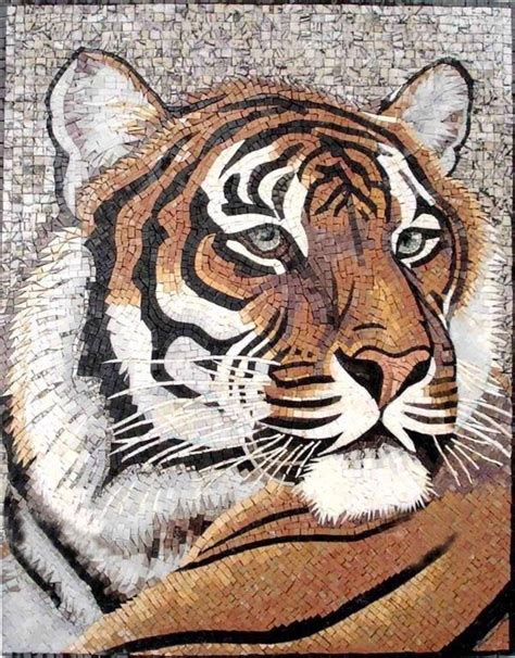 Tiger mosaic templates