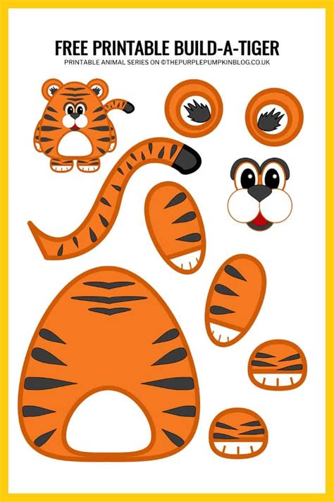 Tiger printable templates