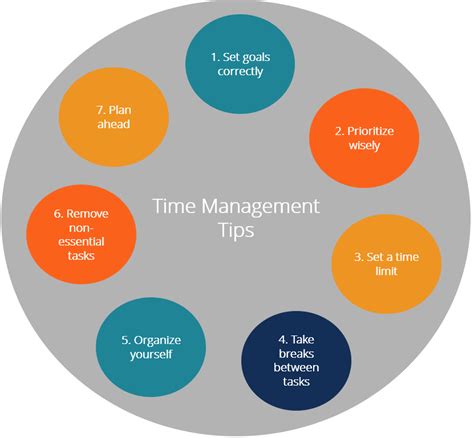 Time management techniques infographic