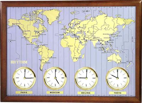 World Clock Showing Ukraine Time