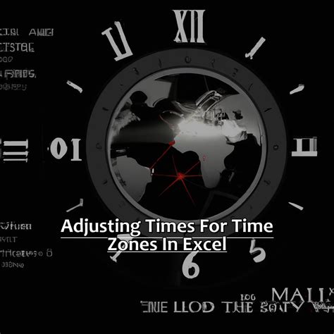 Time Zone Adjustments