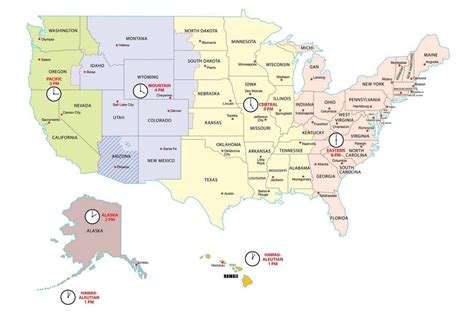 Time Zones Map