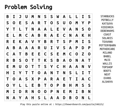 Tips for Solving Word Search Printables