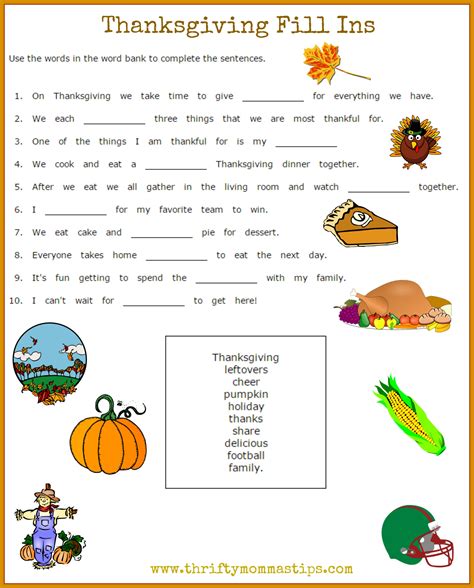 Tips for Using Free Thanksgiving Printables