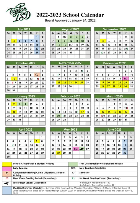 TISD Calendar