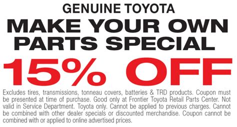 Toyota Accessories Coupons