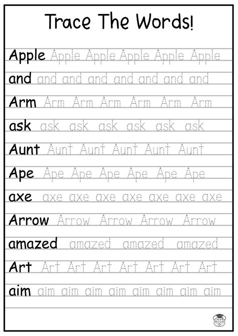 Tracing Letters Words