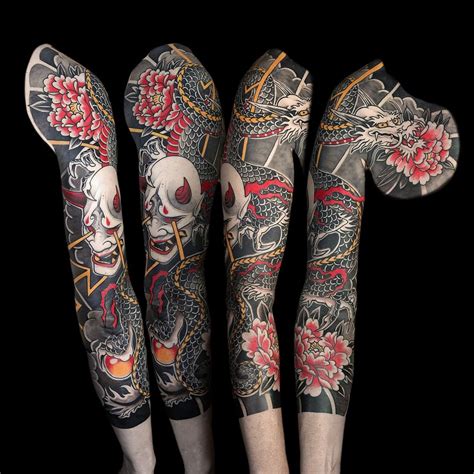 Traditional Japanese sleeve tattoo