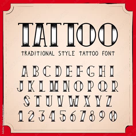 Traditional tattoo fonts guide