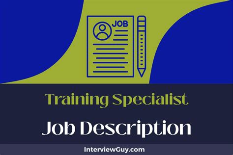 Training Specialist Job Description