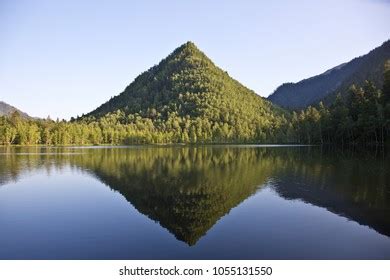 Triangle-shaped mountain