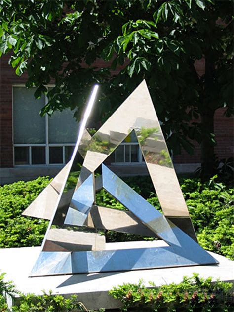 Triangular sculpture