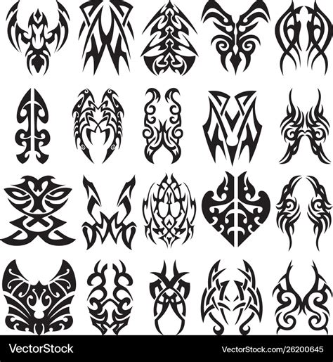 Tribal patterns leg sleeve tattoo