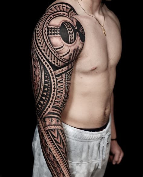 Tribal tattoo sleeve