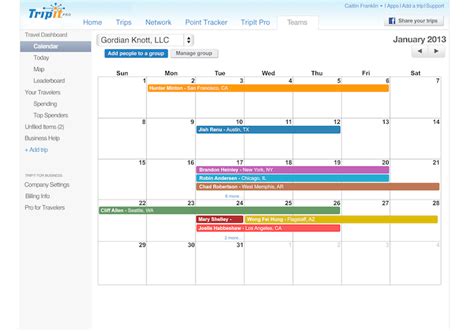 TripIt Calendar Tips