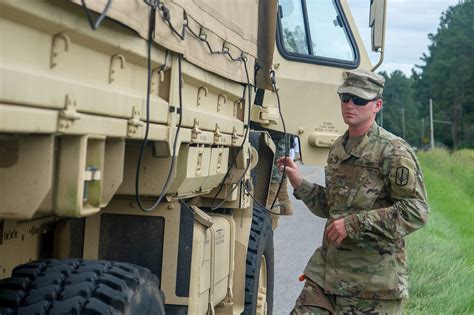 Soldiers undergoing truck driver training