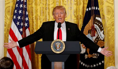 Trump at a press conference